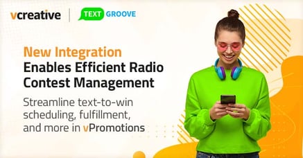 vCreative and Text Groove Announce New Integration to Enable Efficient Radio Contest Management